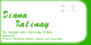 diana kalinay business card